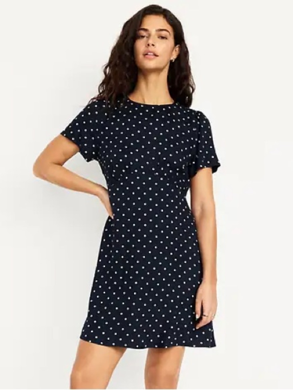 Old Navy Printed Crepe Mini Dress